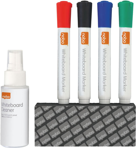 Kit de démarrage d'accessoires pour tableau blanc Nobo | 6 pièces