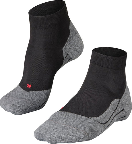 Falke ru4 chaussettes de course courtes en coton anti-ampoules en matériau fonctionnel femme noir - taille 41-42