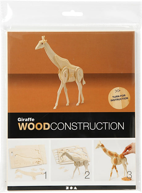 Creativ company cc triplex puzzle 3d girafe 20x4,2x25 cm