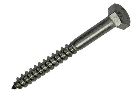 Mack 1020010 - houtdraadbout roestvrijstaal 10 st 6 x 60 mm | 5 stuks