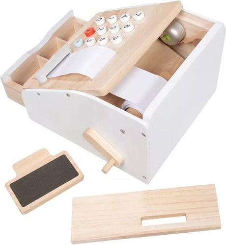 Goki Wooden Toy Kassa avec son, 4dlg.