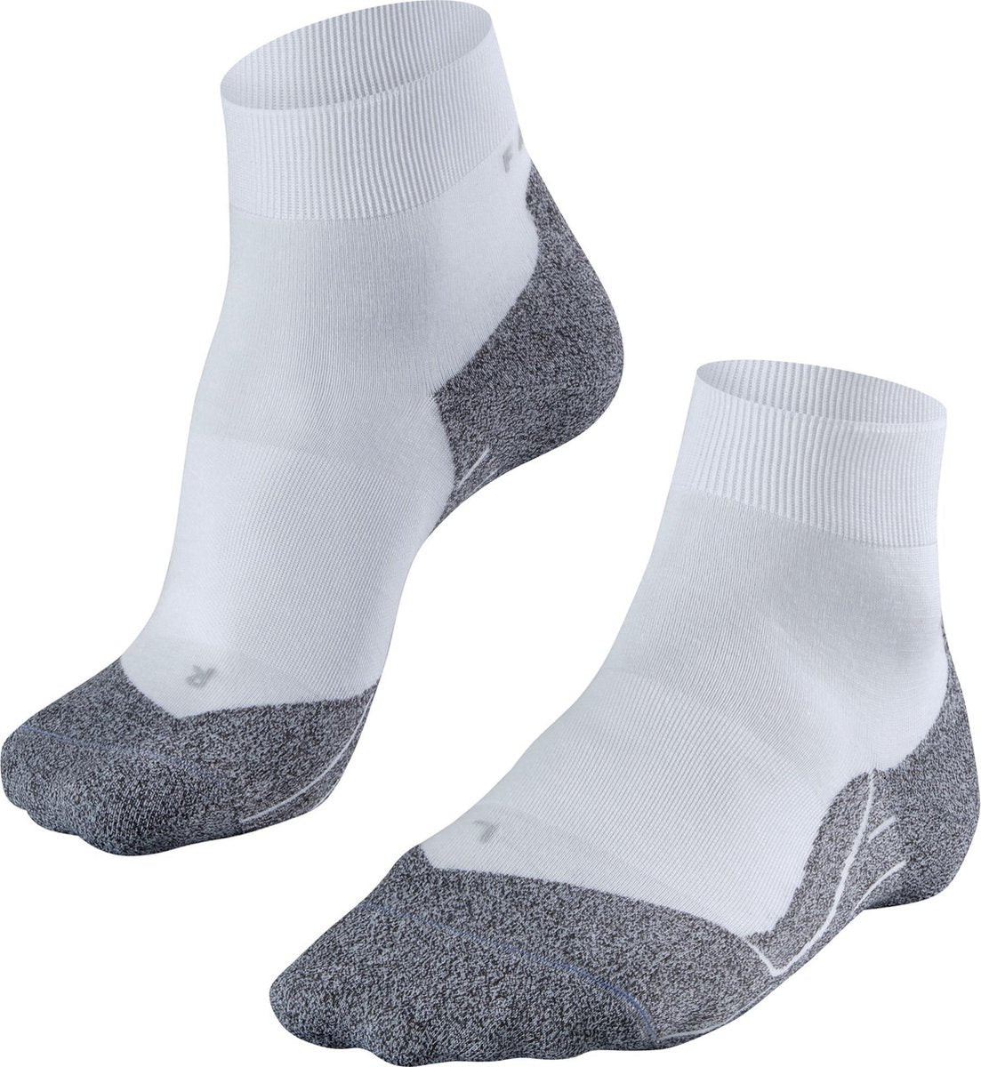 Falke ru4 light chaussettes de course courtes en lyocell anti-ampoules en matériau fonctionnel hommes blanc - taille 44-45