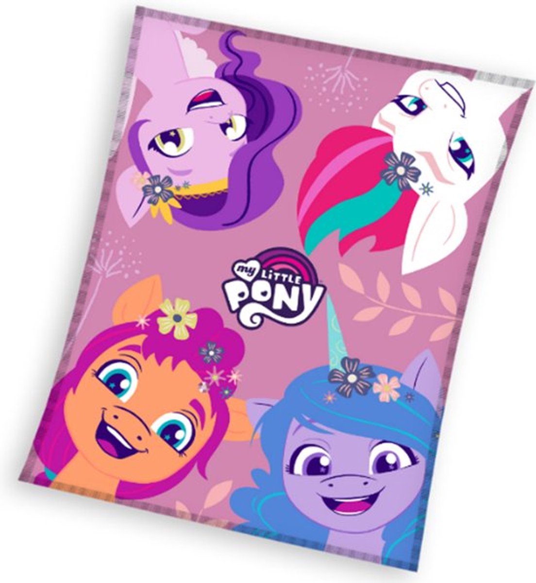 Couverture polaire Mon petit poney, les amis - 110 x 140 cm - polyester