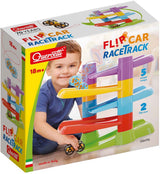 Circuit de course Quercetti avec voitures flip, 7 parties.