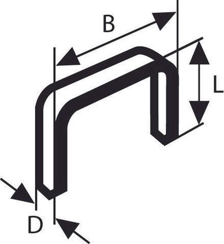 Bosch - pas avec fil plat type 54 12,9 x 1,25 x 8 mm