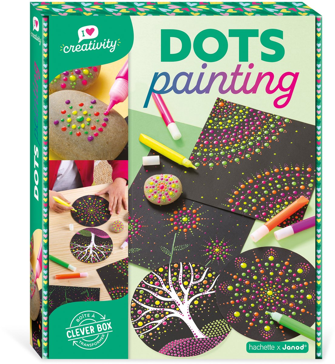 Janod - J'aime la créativité - dot painting