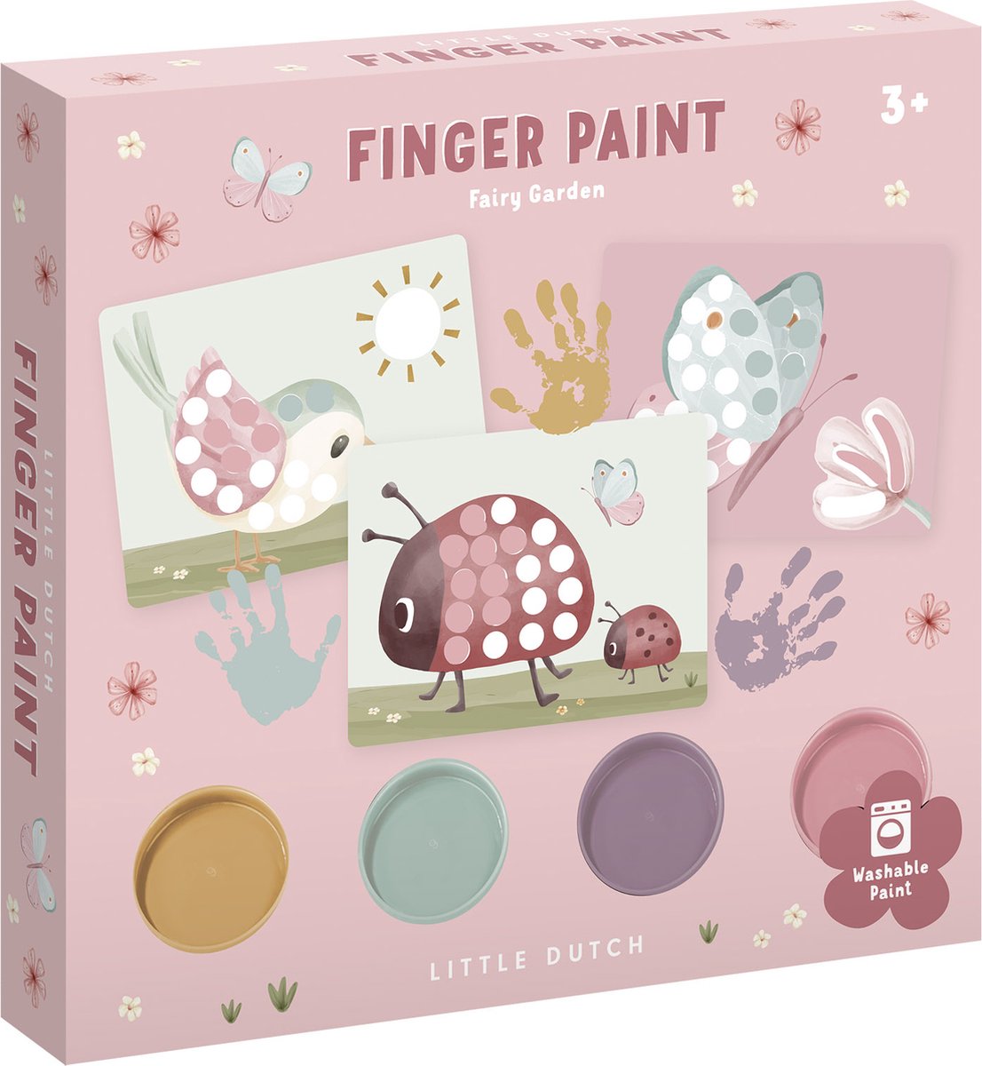 Petit kit de peinture au doigt hollandais jardin de fées