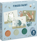Little Dutch set de peinture au doigt Forest Friends vert 14 pièces