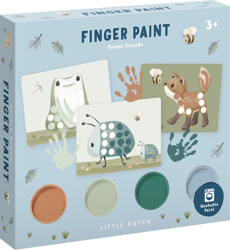 Little Dutch Finger Paint Forest Friends - Ensemble complet - Astuce cadeau - Jouets créatifs
