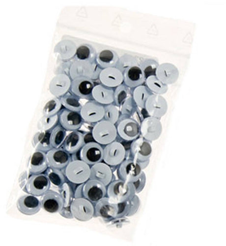 Creativ company yeux écarquillés, taille 12 mm, 50 paires, 100 pièces, 1 sachet