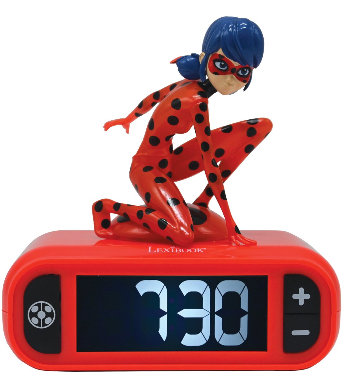 Lexibook - réveil numérique miraculeux avec veilleuse snooze, horloge, coccinelle lumineuse, rouge - rl800mi