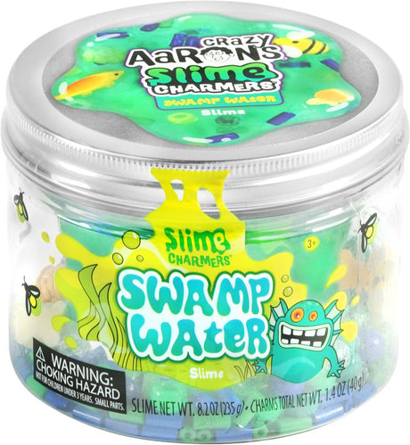 L'eau des marais du jouet visqueux de Crazy Aaron - un plaisir magique.