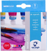 Ensemble de mélange primaire de peinture aquarelle Bruynzeel van Gogh, tubes de 5x10 ml