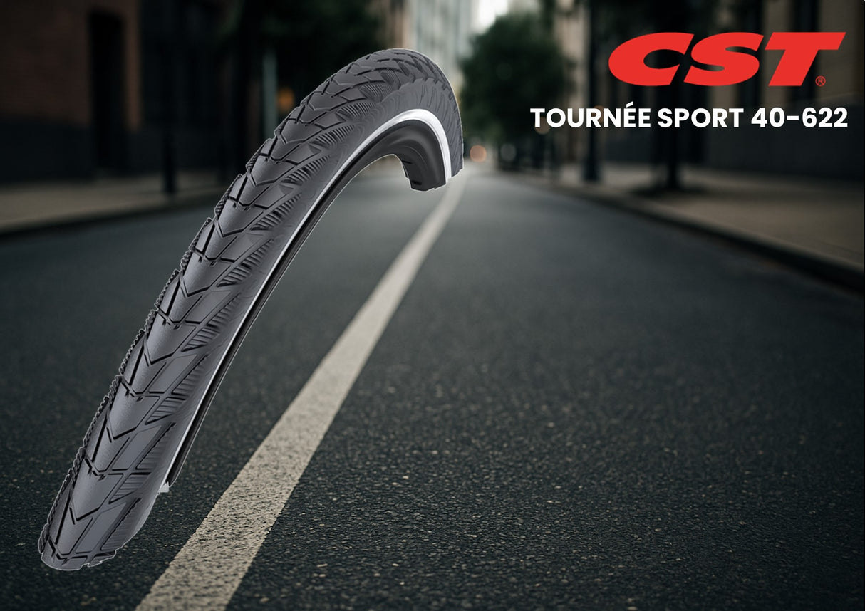 Pneu Cst tournée 45 sport 28 x 1,50 40-622 mm - noir avec reflet