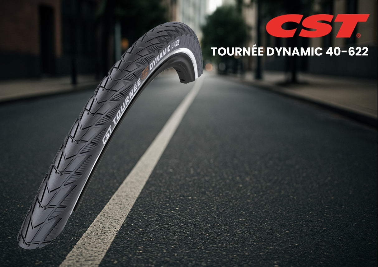 Pneu Cst tournée 45 dynamique 28 x 1,50 40-622 mm - noir avec reflet
