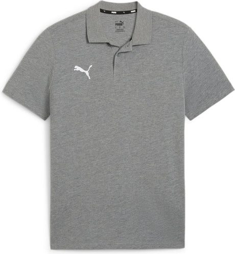 Puma teamgoal casuals polo polo de sport pour homme - gris moyen chiné- blanc