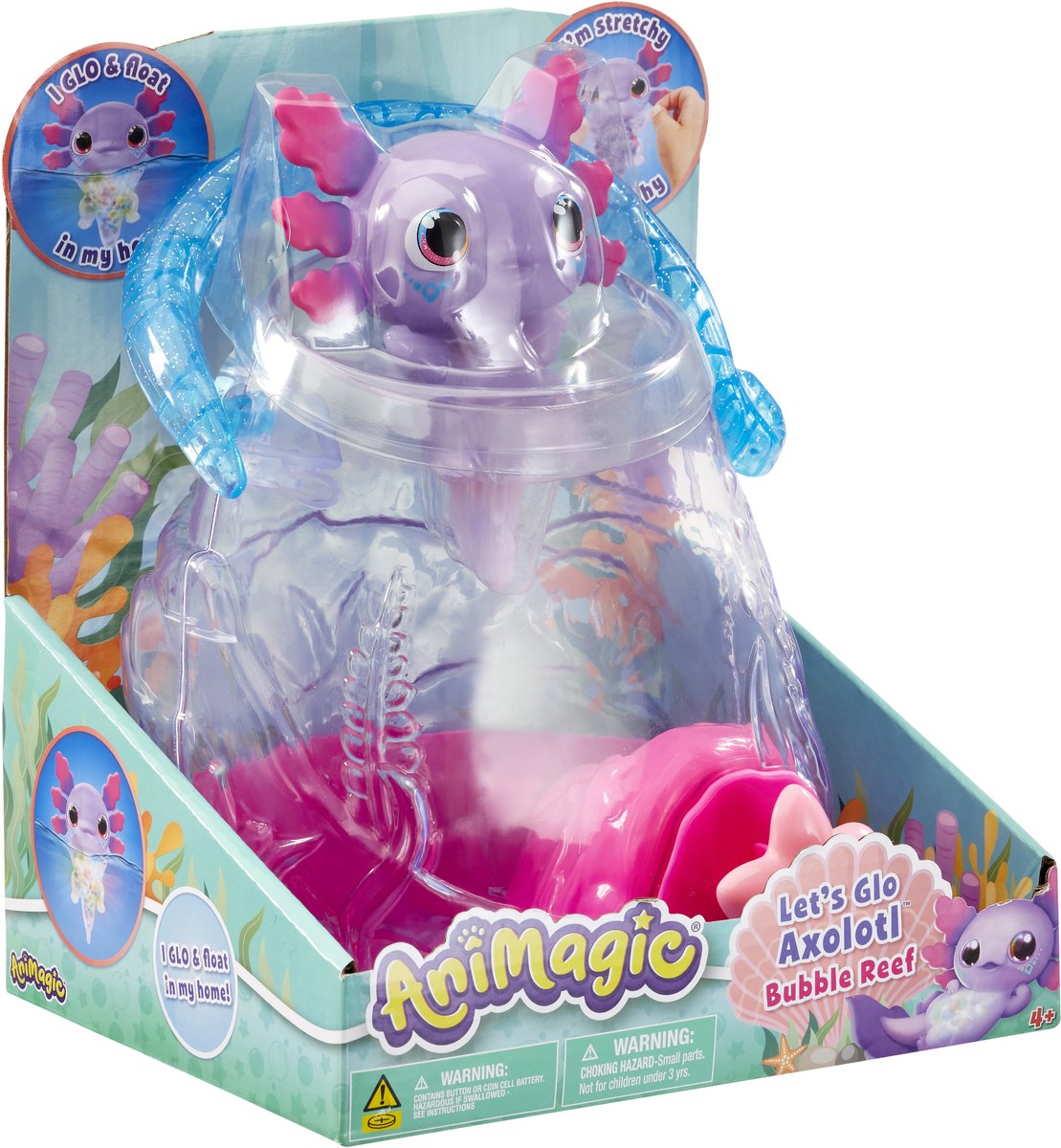 Aquarium axolotl animagique | 2 pièces