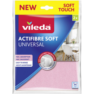 Vileda 1072057 - chiffon doux actifibre 2pcs | 5 pièces