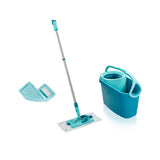 Balai à franges Leifheit clean twist avec Velcro ergo - Set de vadrouille 33 cm complet + chiffon statique