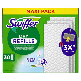 Lingettes sèches et fraîches pour sols Swiffer, 30 pièces (1117295)