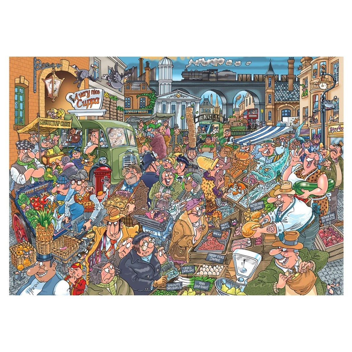 Puzzle Jumbo Wasgij Destiny 26 - débordant de bio !, ​​1000 pcs.