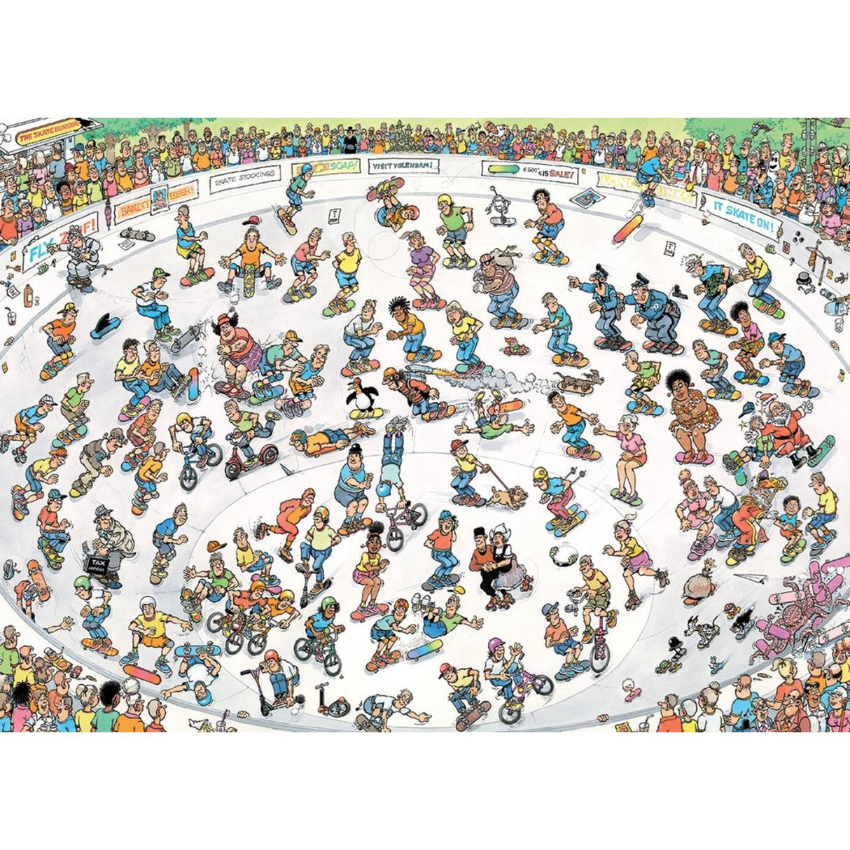 Puzzle Jan van Haasteren - skateboard dans le bol, 1000 pcs.