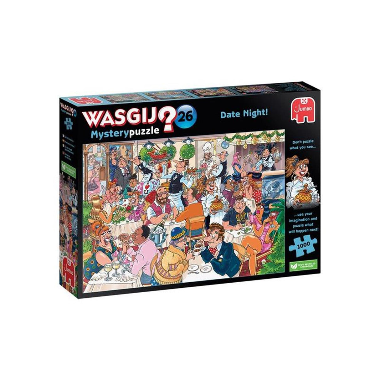 Puzzle Jumbo Wasgij Mystery 26 - Rendez-vous nocturne !, 1000 pcs.