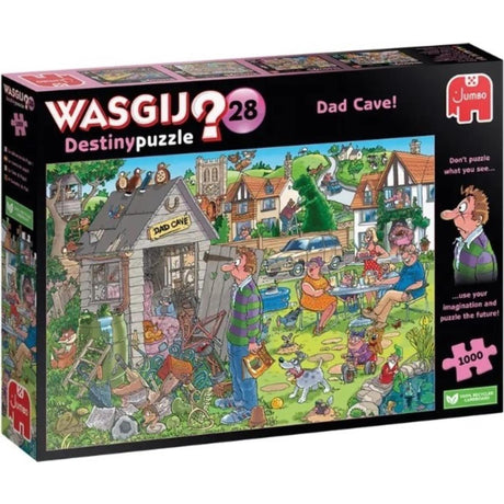 Wasgij destiny 28 puzzle - la grotte de l'homme à papa, 1000 pcs.