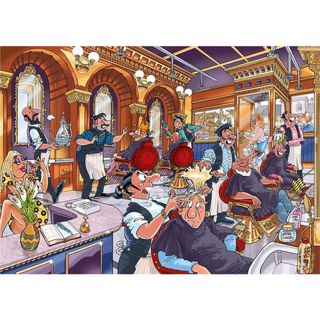 Wasgij mystère 27 puzzle - feu dans la poêle !, 1000 pcs.