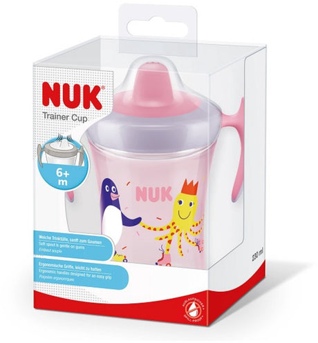 Nuk bouteille évolution formateur tasse rose, 230ml, 6 m+ 6+ m