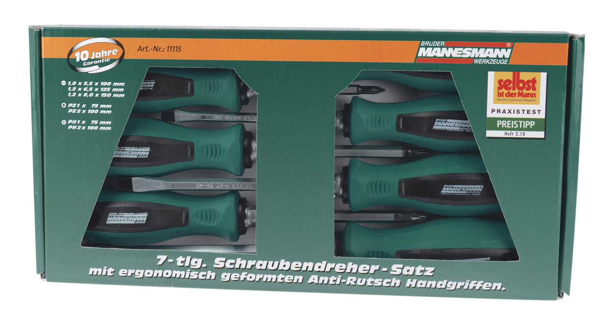 Brüder mannesmann tournevis 7 pièces 11115