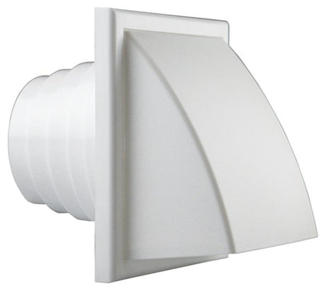 Renson 1006383 - dampkaprooster 1 klep 741 dia pvc ral 9010 ø100-130 | 2 stuks