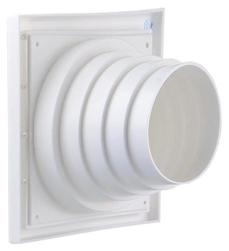 Renson 1006385 - dampkaprooster 4 klep 742 dia pvc ral 9010 ø100-130 | 2 stuks