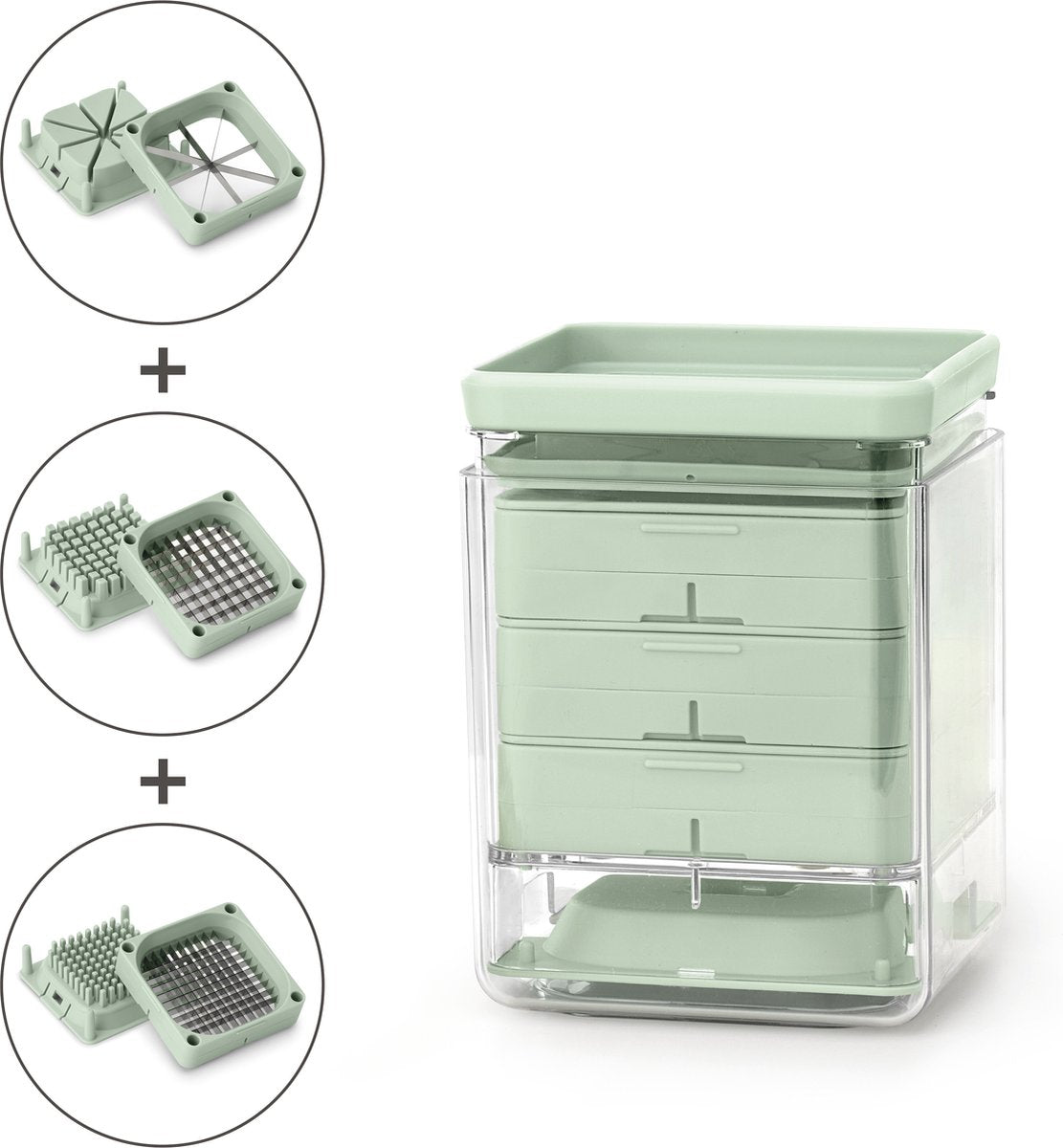 Brabantia savoureux+ coupe-légumes vert jade