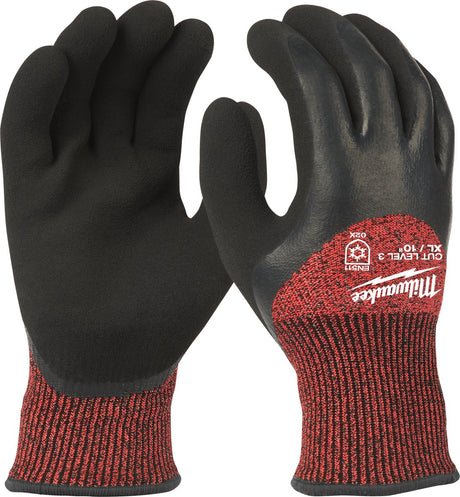 Milwaukee coupe d'hiver classe 3 gants de travail trempés gants d'hiver niveau de coupe 3-xl 10 -1pc - 4932471349