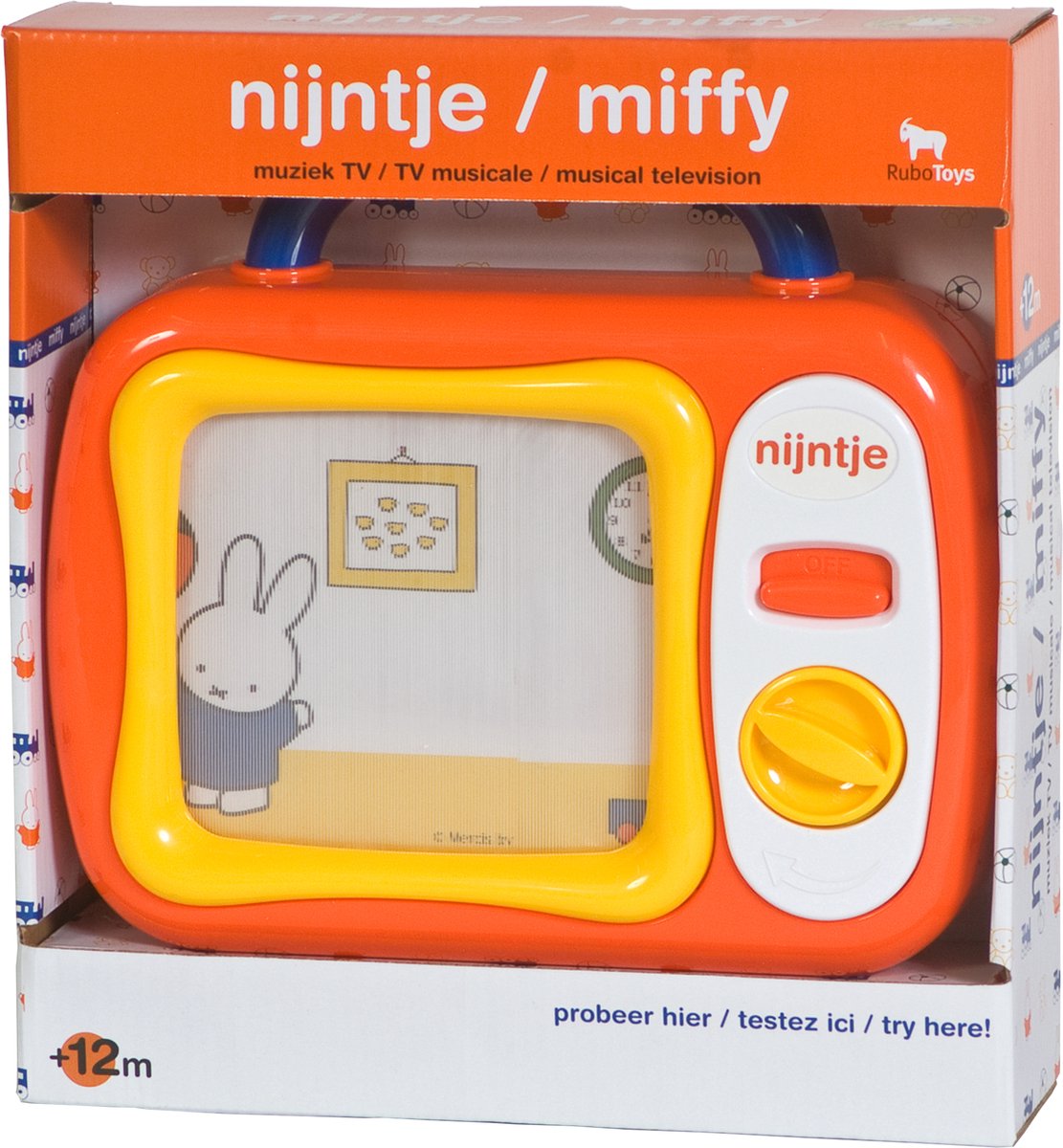 Rubo joue avec Miffy, ma première télé
