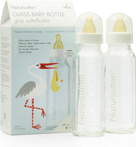 Natursutten - bouteilles en verre - 240 ml - 2 pièces