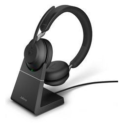 Jabra move2 65, casque supra-auriculaire stéréo ms (noir, équipes Microsoft, Bluetooth, station de recharge incluse)