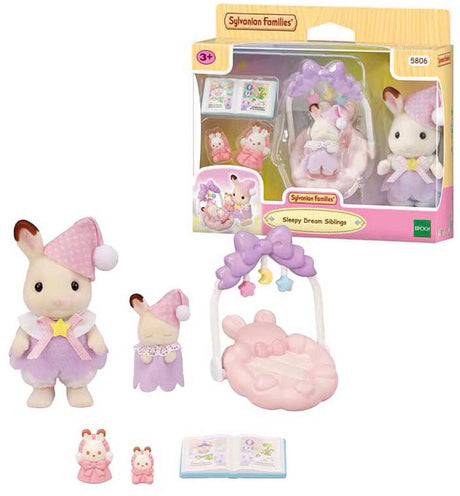 Familles Sylvanian 5806 ensemble de rêve endormi frère soeur
