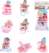 Beau baby mini poupée assise, 12 cm