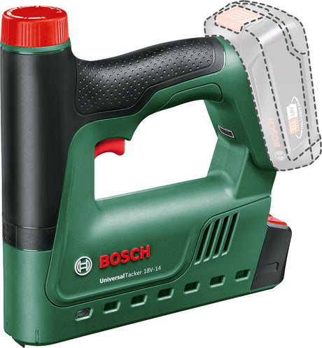 Cloueur à batterie Bosch universaltacker 18v-14 - sans batterie 18 v ni chargeur - incl. 1000 agrafes