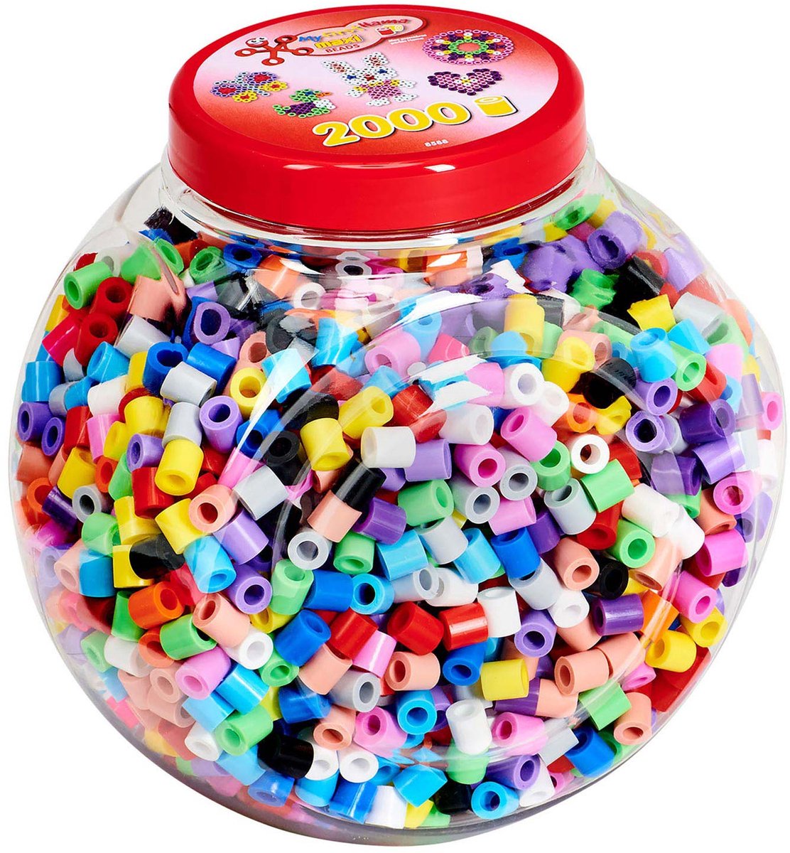 HAMA INTERNING Perles se déroulent dans Pot Maxi - Pastelmix, 2000st.