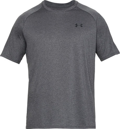 Chemise de sport Under Armour UA Tech 2.0 SS Tee-Gry pour hommes - Carbon Heather - Noir