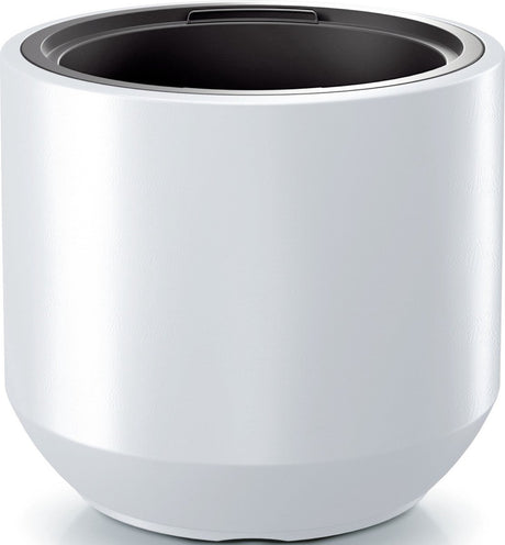 Prosperplast pot de fleurs pot de fleurs Séville - extérieur intérieur - plastique - blanc - d47 x h46 cm - avec pot intérieur