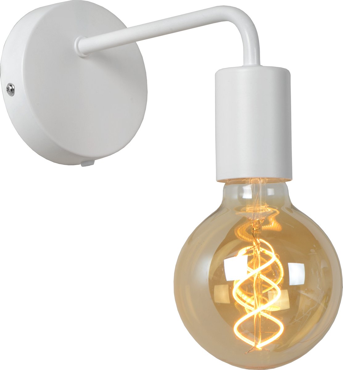 Lucide scott - applique - 1xe27 - blanc