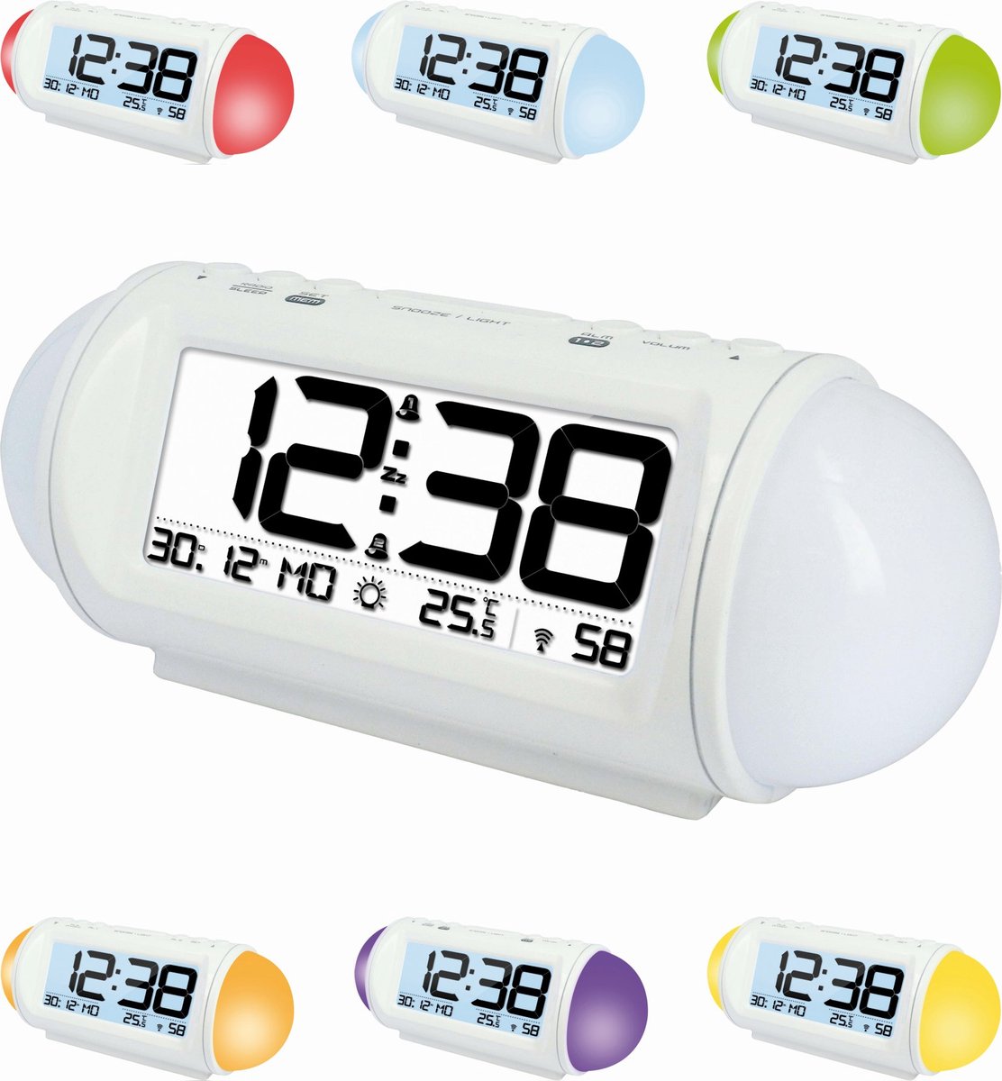 Technoline wt 499 réveil blanc