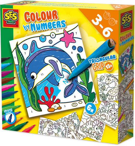 Ses creative ses couleur par numéros - marqueurs à poignée triangulaire