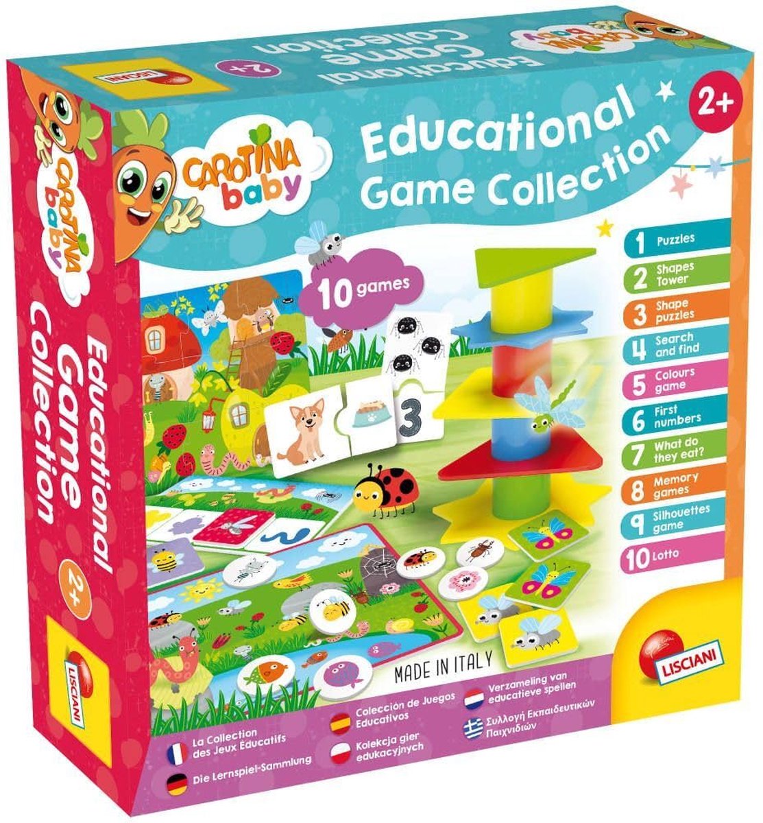 Collection de jeux éducatifs pour bébé Lisciani Carotina