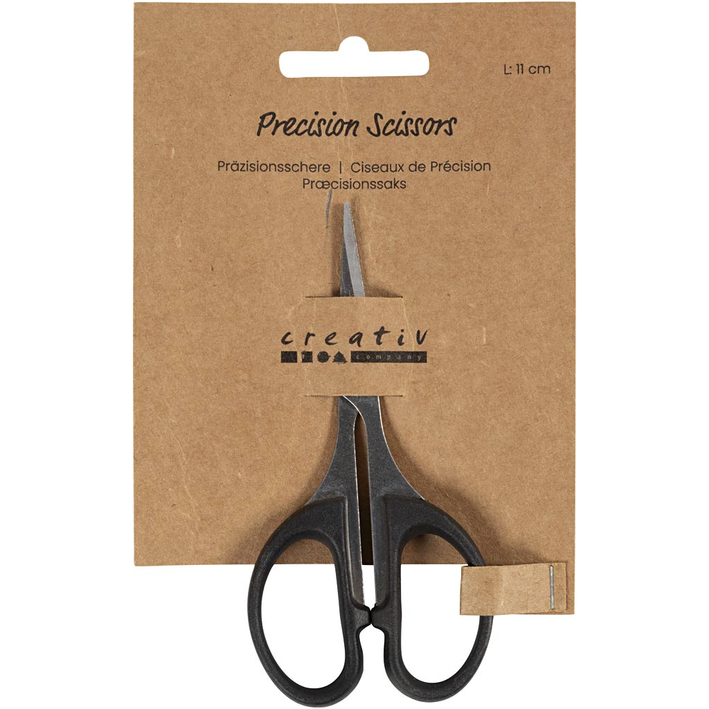 Ciseaux de précision Creativ company, l: 11 cm, droitier, 1 pièce