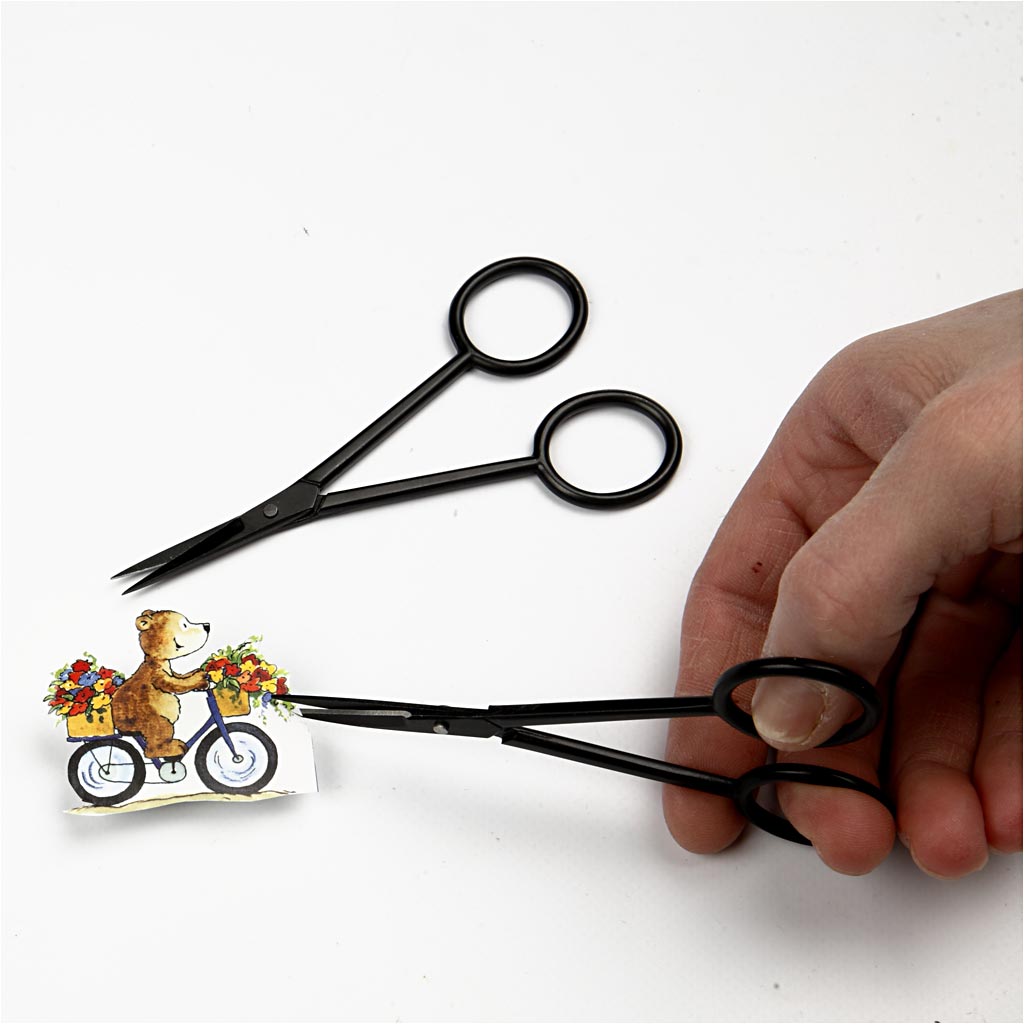 Ciseaux silhouette Creativ company, l: 11 cm, droitier, 1 pièce